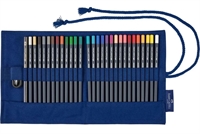 Faber-Castell Goldfaber farveflyanter i stofrulle - 30 dele